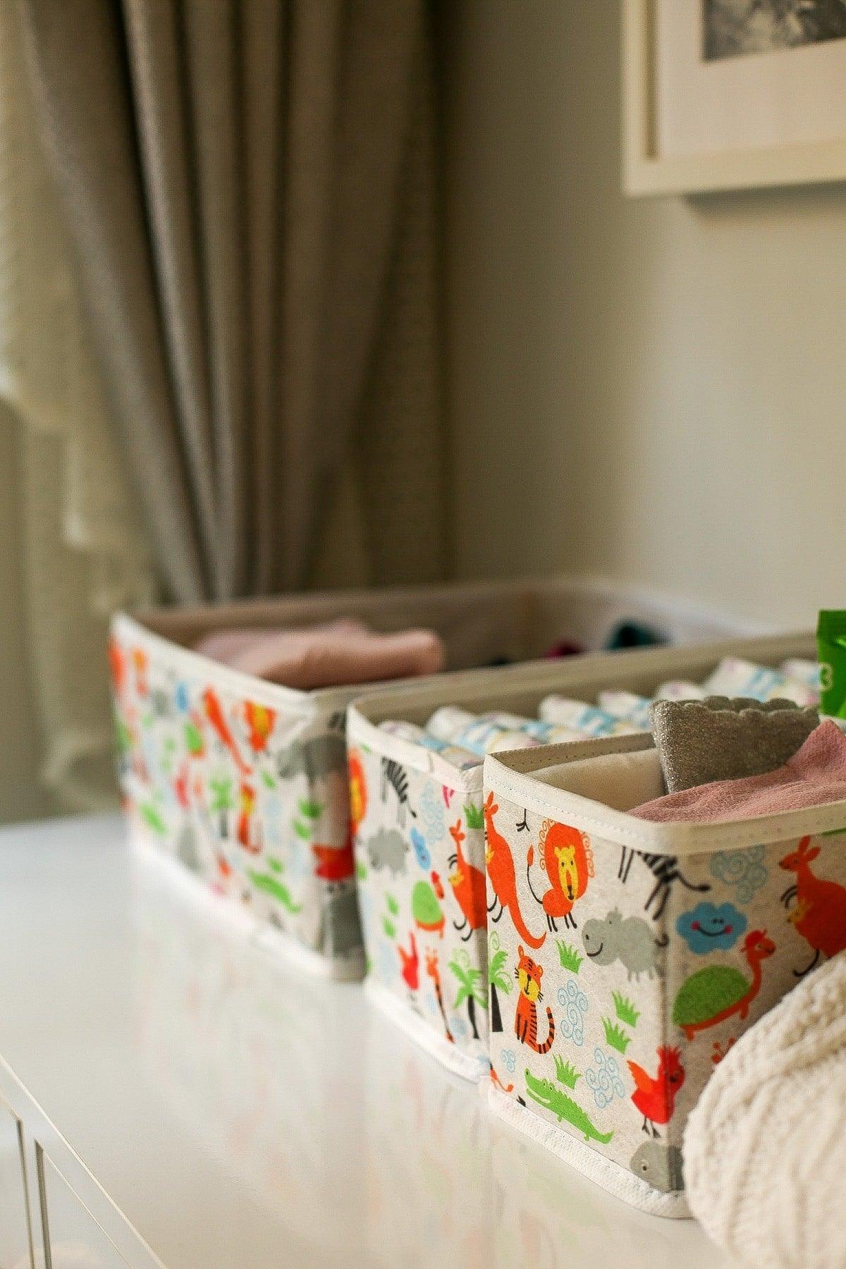 Mother Baby Drawer Organizer Organizer Cute Animals Lux 4 Pcs Set - Swordslife