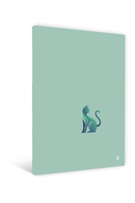 Motivation Notebook Kitten Green