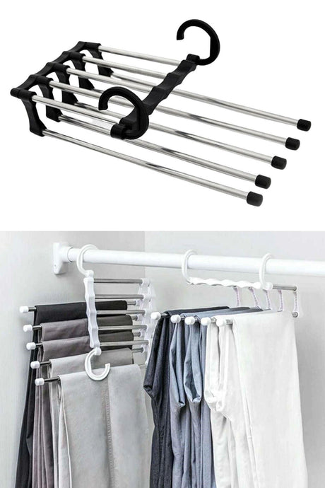 ® Movable Wardrobe Trousers Tie Shawl Hanger System Organizer Layered Coat Rack Organizer - Swordslife