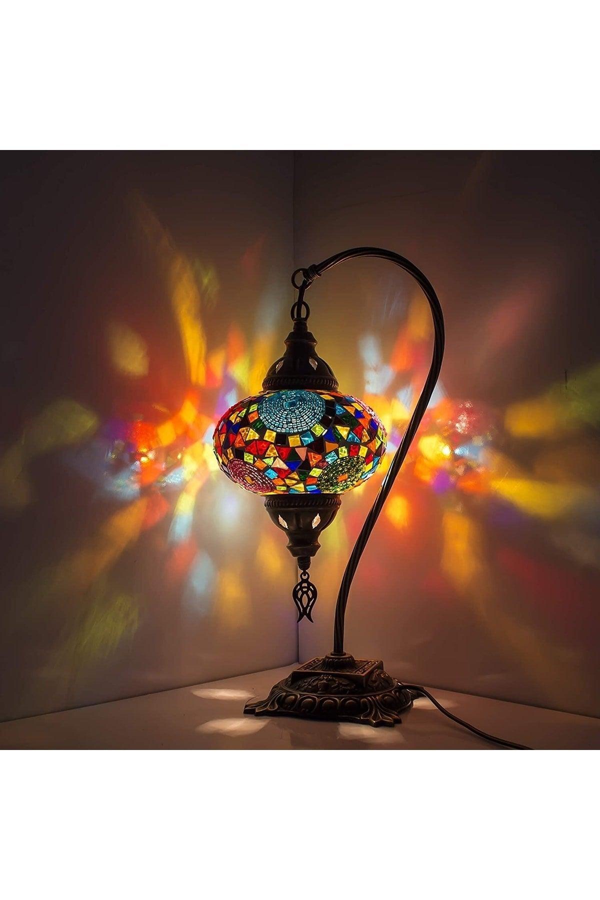 Mosaic Lamp Handmade Night Light Authentic Ottoman Lamp Colorful Lampshade - Swordslife