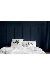 Mr Mrs Design Pillow Case 2-Pack Combination 30x50 Cm Decorative Throw Pillow Cover - Swordslife