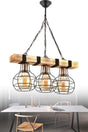 Mudulight Bois 3 Pcs Wood-metal Pendant Lamp Avzl-47 - Swordslife