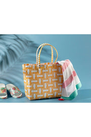 Multi Colors Beach Bag 34*14*32 Cm Dark Yellow - Swordslife