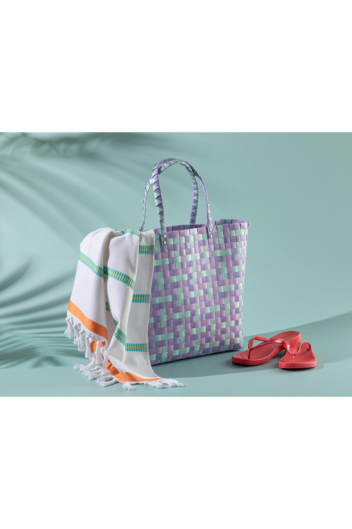 Multi Colors BAG 34*14*32 cm Lilac- Mint - Swordslife