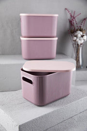 Multi-Purpose 3 Pcs Lid Box Storage Container