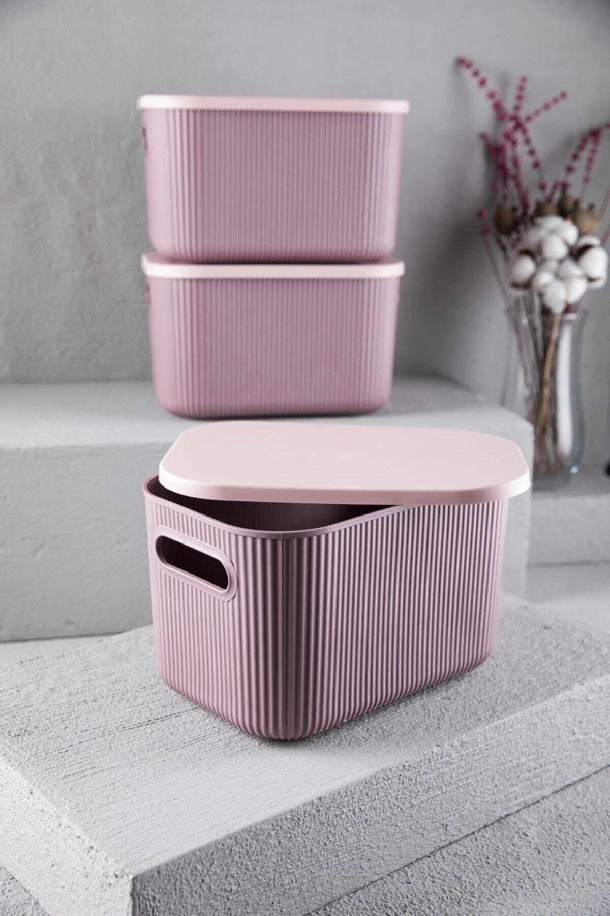 Multi-Purpose 3 Pcs Lid Box Storage Container