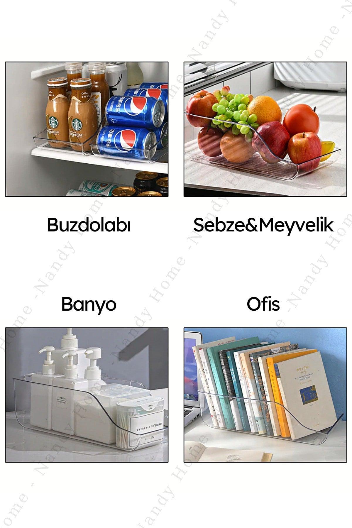 Multi-Purpose Beverage, Refrigerator & Cabinet Organizer Large - Swordslife