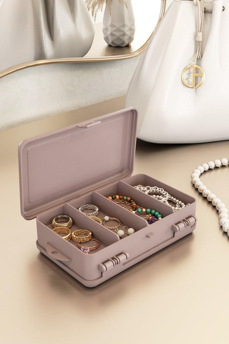 Multi-Purpose Double Compartment Mini Jewelry And Accessory