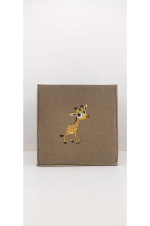 Multi-Purpose Felt Organizer Basket Kids Room Toy Basket 30x30x30 cm Giraffe - Swordslife