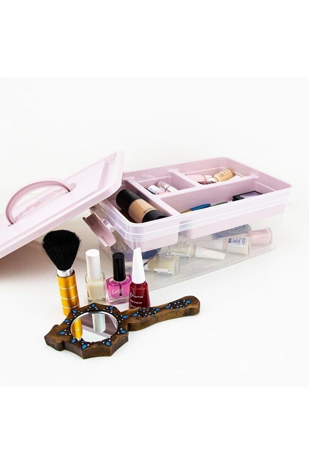 Multi-Purpose Organizer Box Toy, Buckle, Medicine, Small Goods Collection Bag Pink - Swordslife