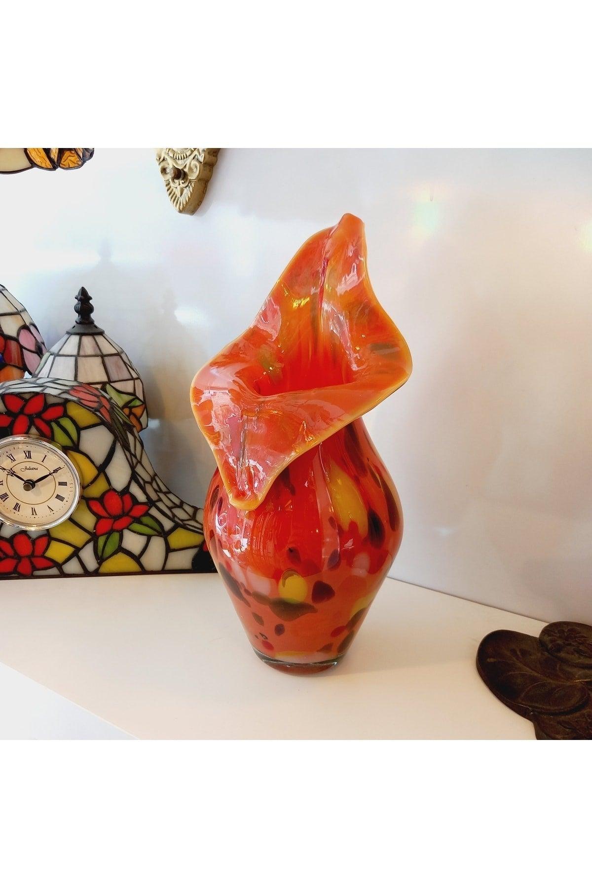 Murano Style Colored Opalin Glass Vase - Swordslife