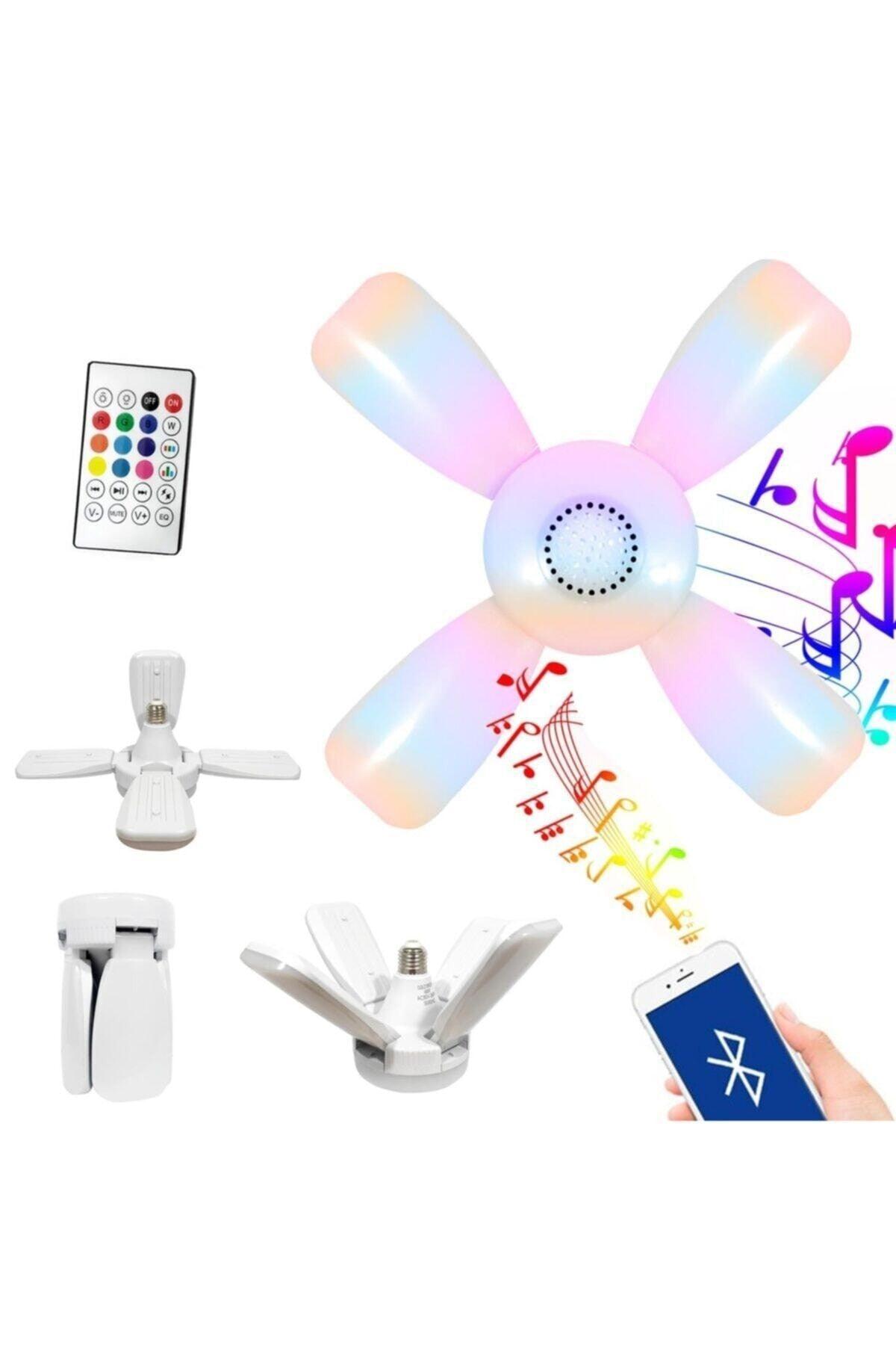 Music Lamp Led Ceiling RGB Animated 220v E27 Lampholder with Bluetooth Control Gold Orion Or-1003 - Swordslife