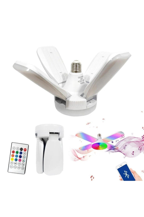 Music Lamp Led Ceiling RGB Animated 220v E27 Lampholder with Bluetooth Control Gold Orion Or-1003 - Swordslife