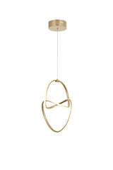 Music Led Single Pendant Lamp Chandelier Gold - Swordslife