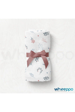 4-layer muslin blanket 100 x 110 cm with raw edge finish