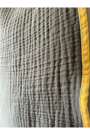 Muslin Baby Swaddle & Bathrobe Oeko-tex Certified 75x75cm Anthracite Color 100% Cotton Multi - Swordslife