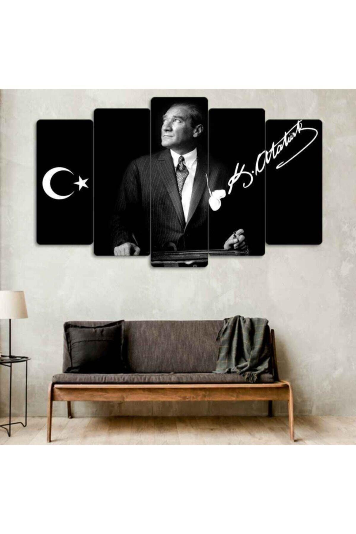 Mustafa Kemal Atatürk 5-Piece Decorative Painting - Swordslife