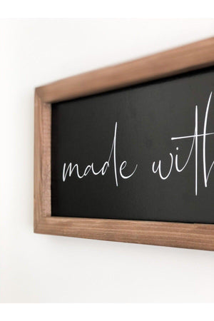 Kitchen Made With Love Wooden Frame - Swordslife