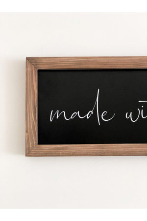 Kitchen Made With Love Wooden Frame - Swordslife