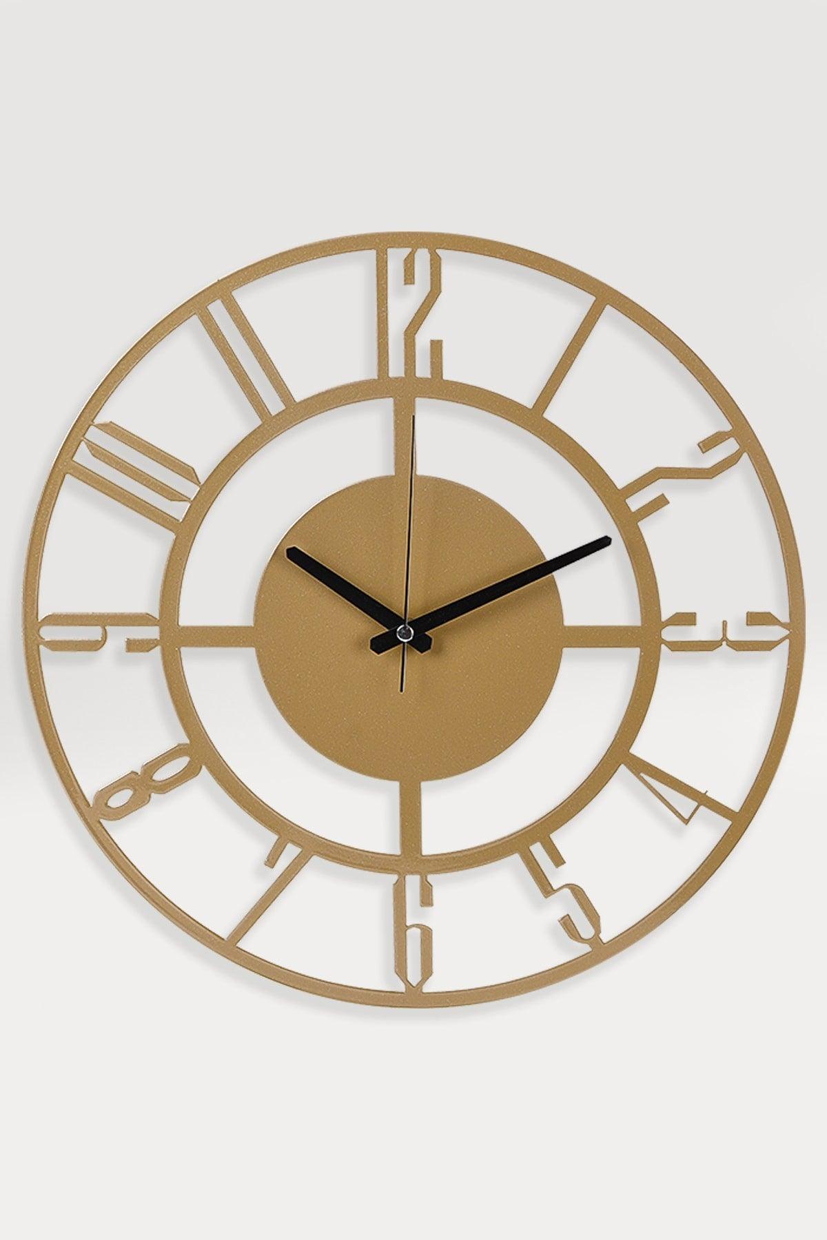 Muyika Bunnela Gold/Tumbled Color Metal Wall Clock 41x41cm Mds-41 - Swordslife