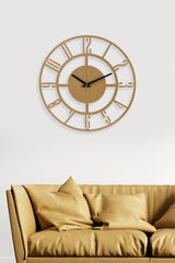 Muyika Bunnela Gold/Tumbled Color Metal Wall Clock 41x41cm Mds-41 - Swordslife