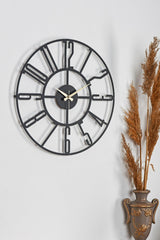 Muyika New Bunnela Metal Black Wall Clock Silent Mechanism 41x41cm Mds-41 - Swordslife