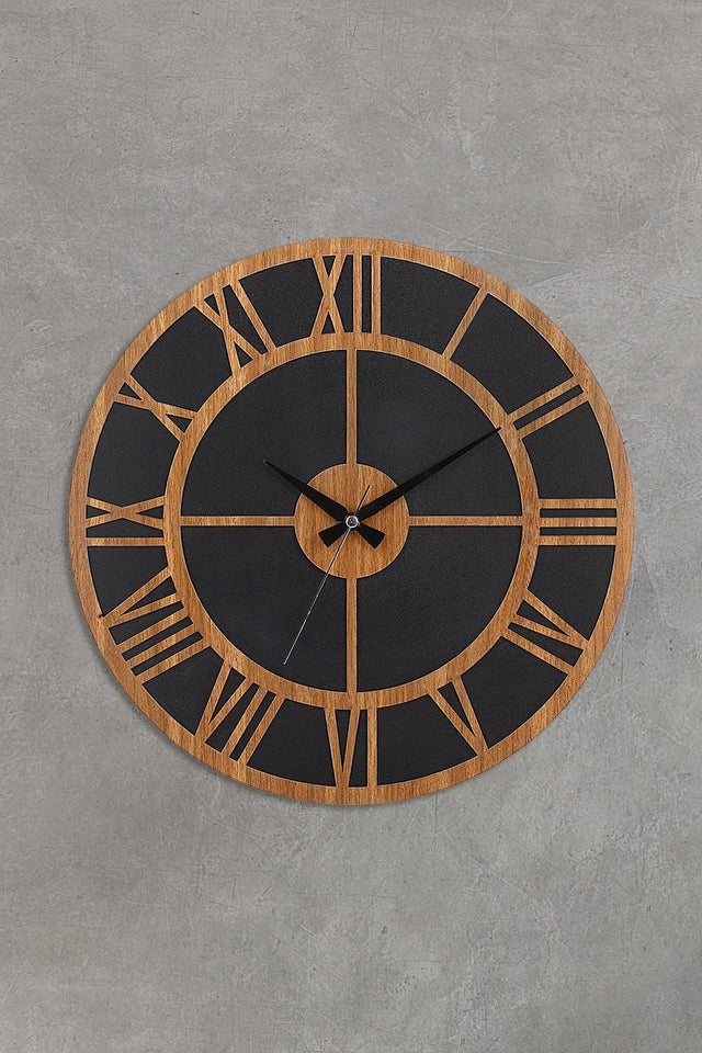 Muyika Roma Wooden Mdf Silent Mechanism 41x41cm Wall Clock Ads-41 - Swordslife