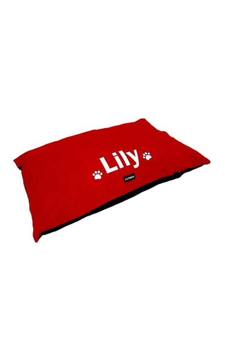 Name Custom Cat And Dog Bed Red Color