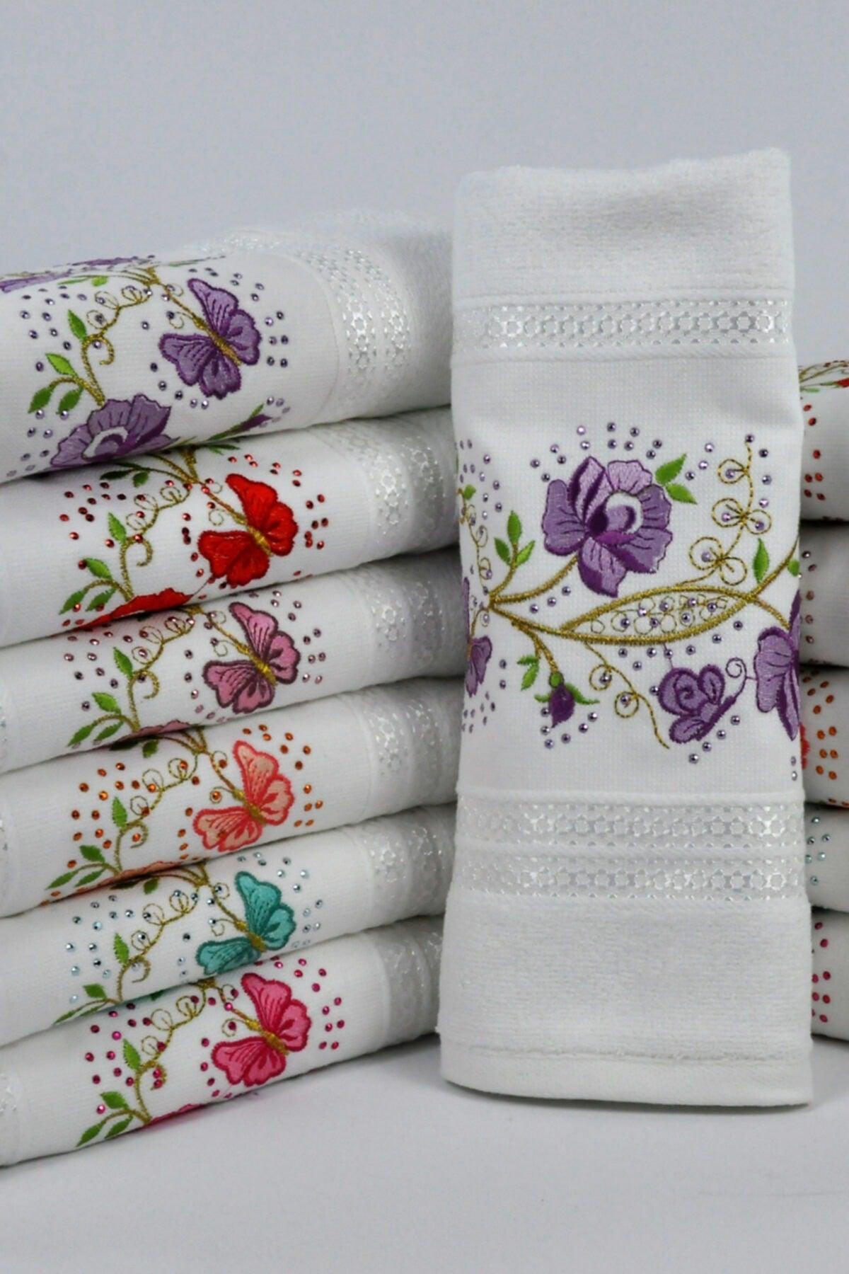 Nargiz Stone Embroidered Meltem 50x90 6 Pcs 100%