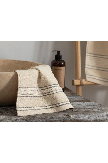 Natural Dots Cotton Hand Towel 30x40 Cm Beige