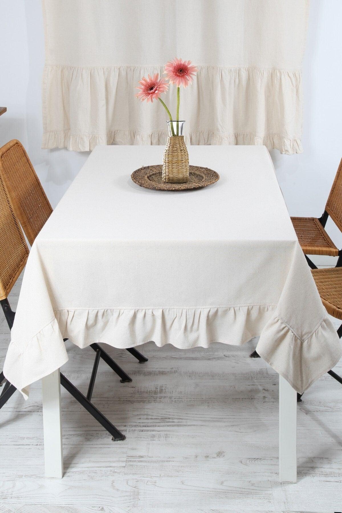 Natural Table Cloth Vintage 140x180 Cm - Swordslife