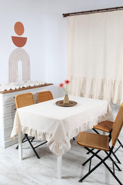 Natural Table Cloth Vintage 160x220 Cm - Swordslife