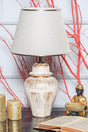 Neilus Ceramic Lampshade Cream Gold Srmk-53 - Swordslife