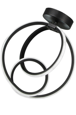 Neo 3 Color Led Ceiling Mount Chandelier Black - Swordslife