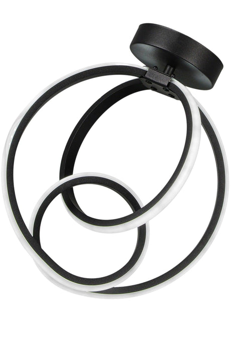 Neo 3 Color Led Ceiling Mount Chandelier Black - Swordslife