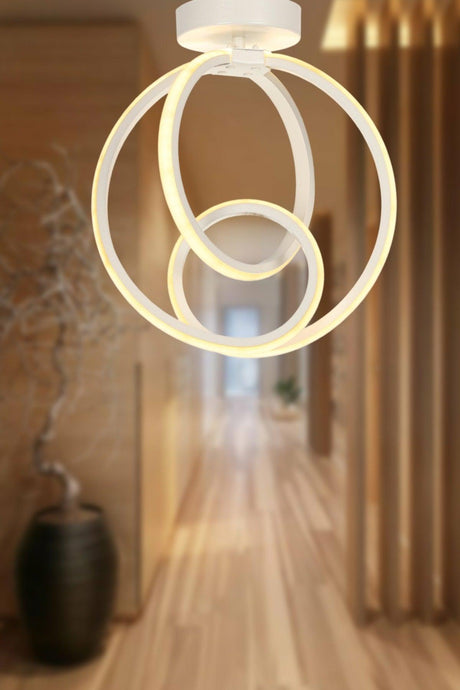 Neo 3 Color Led Ceiling Mount Chandelier White - Swordslife