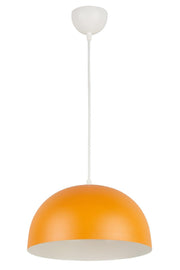 Neo Special Design Modern Sport Decorative Cafe-kitchen Orange Inside White Pendant Lamp Single Chandelier - Swordslife