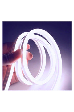 10-meter daylight LED neon strip with 220V plug for flexible lighting