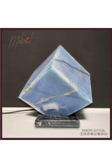 Neptune (Handmade Marble Lamp, Table Night Light, Craft Night Light, Natural Blue Marble Stone) - Swordslife