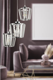 Neva 3rd Chandelier Chrome - Swordslife