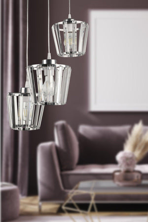 Neva 3rd Chandelier Chrome - Swordslife