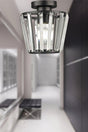 Neva Ceiling Mount Single Chandelier Black - Swordslife