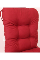 Neva Pofidik Claret Red Backed Chair Cushion Specially Stitched Laced 44x94 Cm - Swordslife