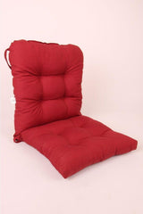 Neva Pofidik Claret Red Backed Chair Cushion Specially Stitched Laced 44x94 Cm - Swordslife
