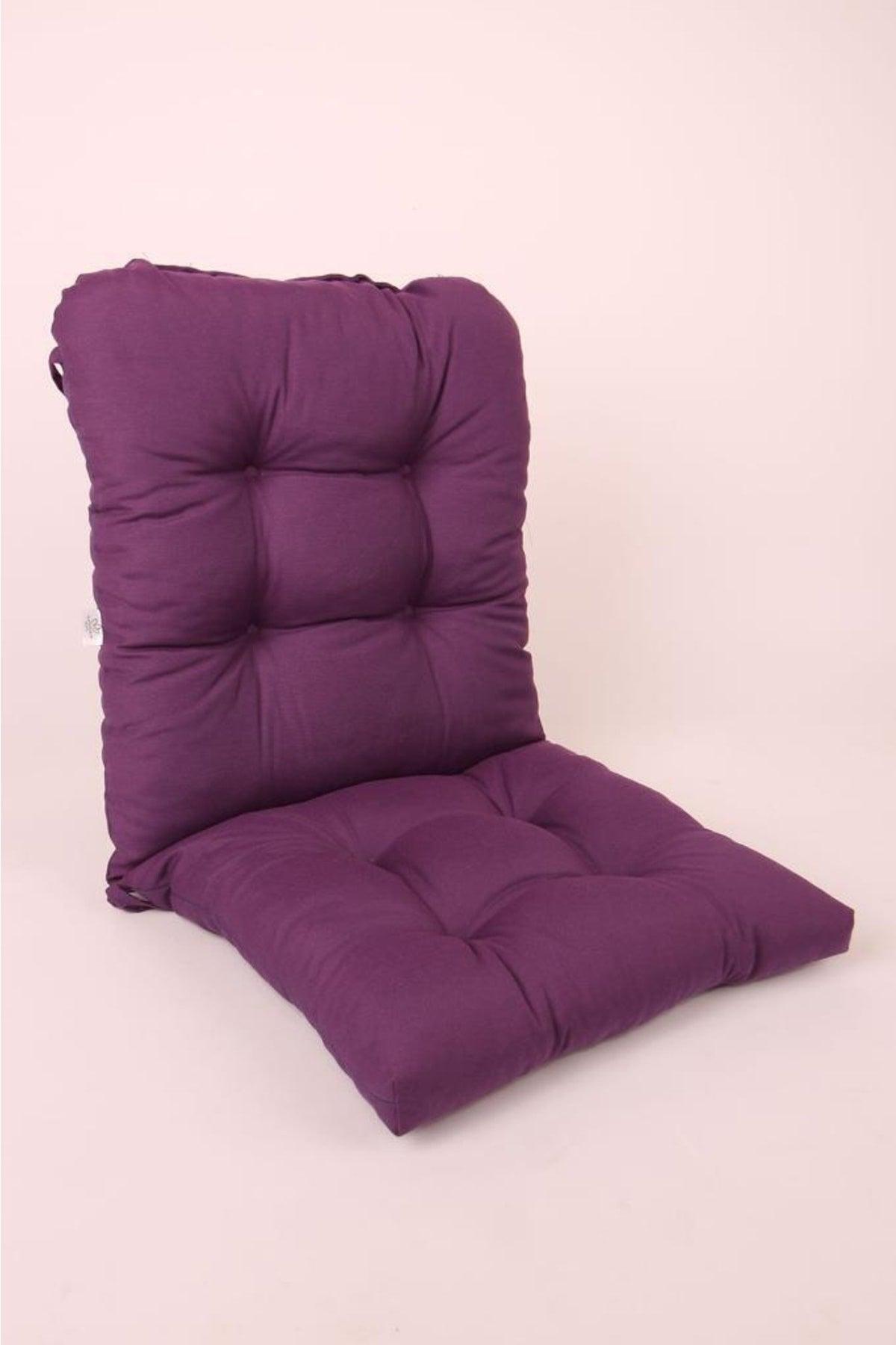 Neva Pofidik Purple Backed Chair Cushion Specially Stitched Laced 44x94 Cm - Swordslife