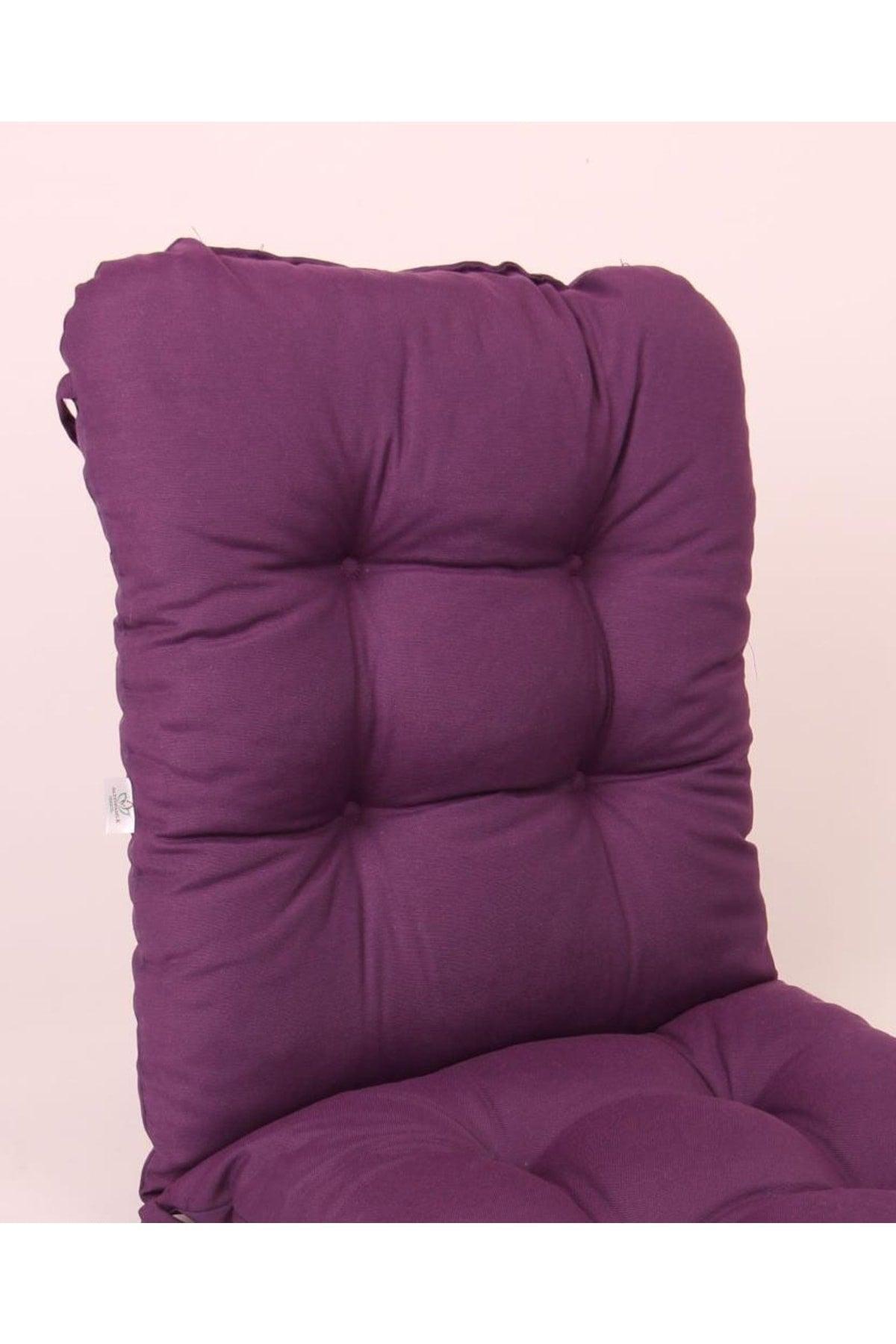 Neva Pofidik Purple Backed Chair Cushion Specially Stitched Laced 44x94 Cm - Swordslife