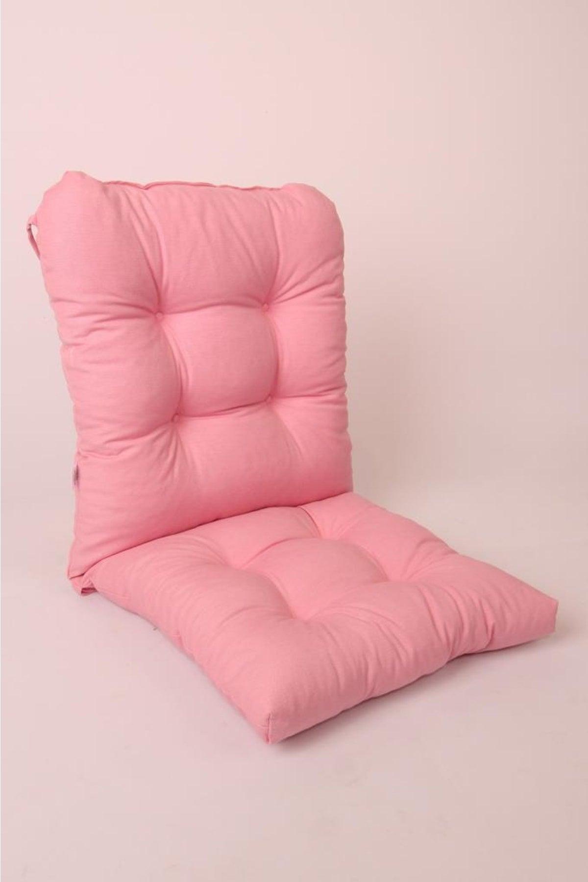 Neva Pofidik Pink Backed Chair Cushion Specially Stitched Laced 44x94 Cm - Swordslife