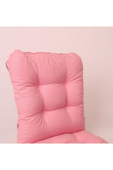 Neva Pofidik Pink Backed Chair Cushion Specially Stitched Laced 44x94 Cm - Swordslife