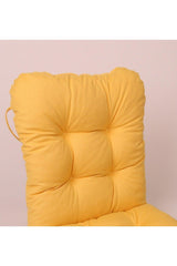 Neva Pofidik Yellow Backed Chair Cushion Specially Stitched Laced 44x94 Cm - Swordslife