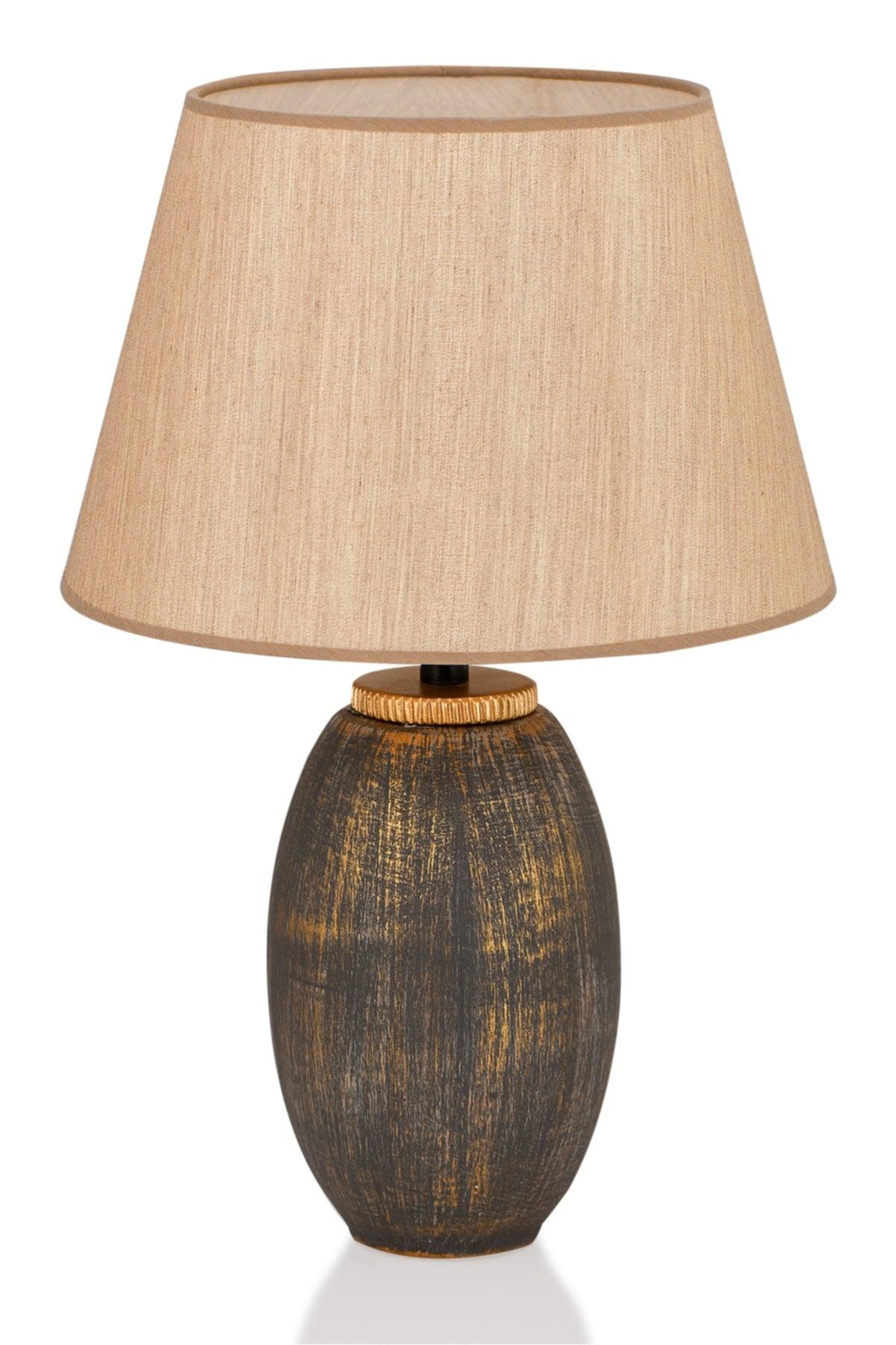 New Fonce Ceramic Lampshade Brown Gold Srmk-53 - Swordslife